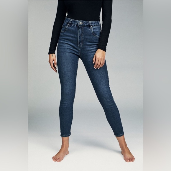 High Rise Blue Skinny Jeans - Picture 1 of 5